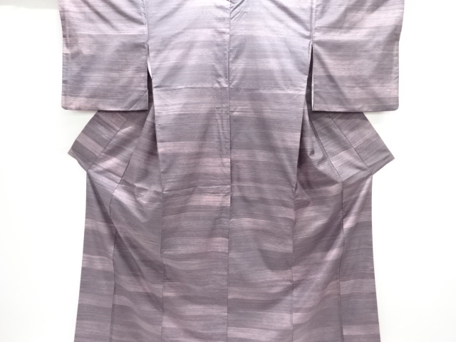 JAPANESE KIMONO / FUSHI TSUMUGI / WOVEN STRIPE 